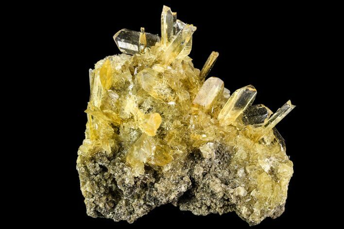 Selenite Crystal Cluster (Fluorescent) - Peru #108615